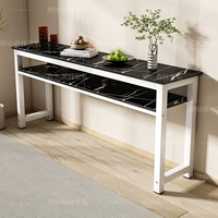 Имитация черного мрамора + двойной слой белой рамы