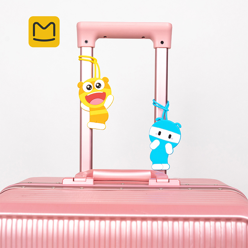 Horse honeycomb travel luggage tag suitcase at a glance recognition cartoon cute silicone mascot boarding pass tag