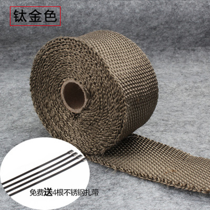 Sửa đổi ống xả xe máy vải chuối với cách nhiệt bông cách nhiệt bông vải chống cháy đầu chuối vành đai chống vảy vải - Ống xả xe máy bô xe máy honda