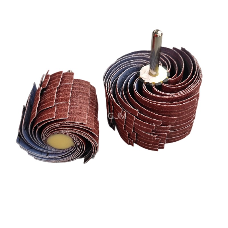 With handle venetian emery cloth wheel with handle emery cloth thousand wire wheel emery cloth wire wheel curved surface embossed root carving grinding and polishing