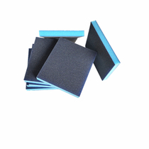 Blue sponge sand blue frosted brick mahogany furniture frosted block stair model paint double-sided sea cotton sand