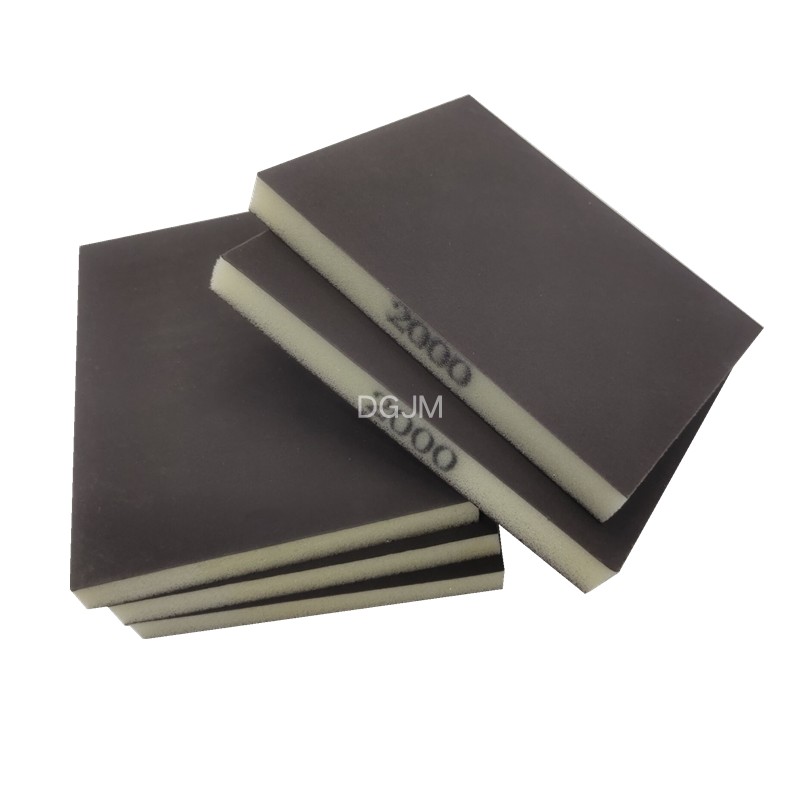 Double-sided sponge sandpaper, sponge sand block, dry and wet dual-use sponge sand sheet, woodworking sand sheet, polishing sponge polishing block