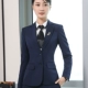 Quần áo chuyên nghiệp của phụ nữ dài tay phù hợp với thời trang hải quân mỏng phù hợp với váy ngắn áo sơ mi áo ba lỗ thủy triều