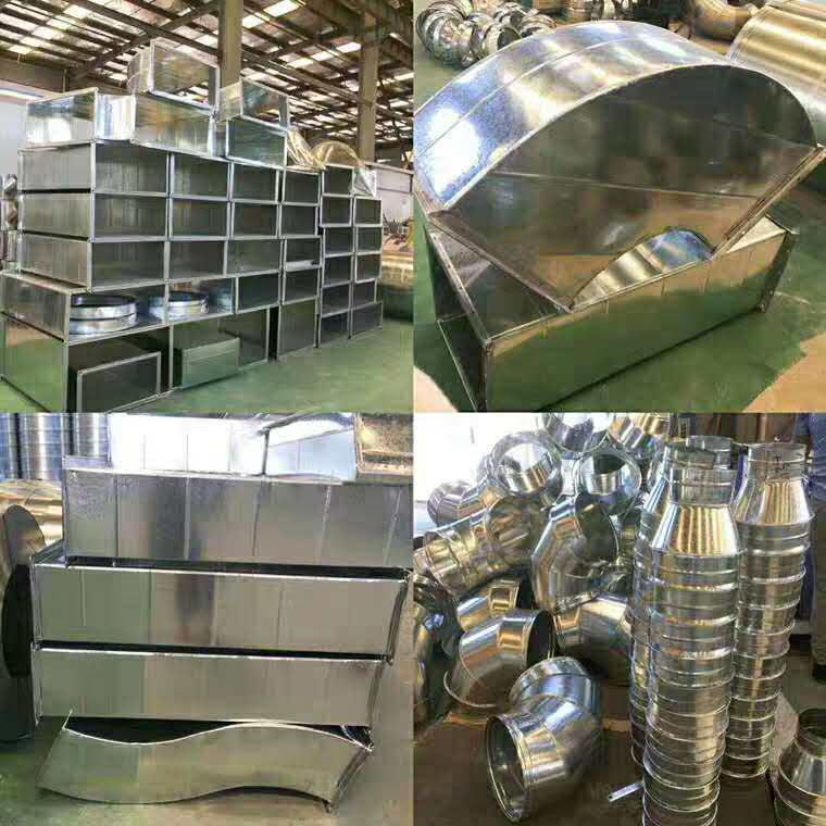 Tianning Changze HVAC can be customized galvanized stainless steel seamless welded spiral duct exhaust dust pipe and accessories