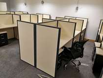 Office table and chair combination staff office furniture 24 6 people corner staff as partition screen simple card seat