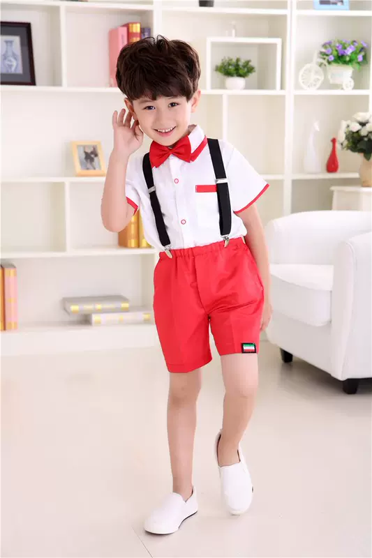Trang phục trẻ em mới hè hè cho bé trai và bé gái hợp xướng mẫu giáo tốt nghiệp đầm đầm váy cho bé