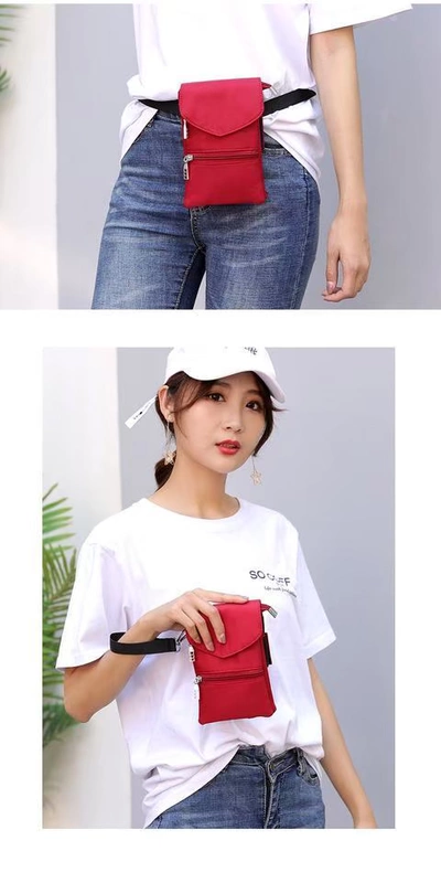 Messenger túi xách điện thoại di động nữ 2019 mini mini bag phiên bản Hàn Quốc của ví tiền xu dọc nhỏ túi nylon vai hoang dã - Túi điện thoại