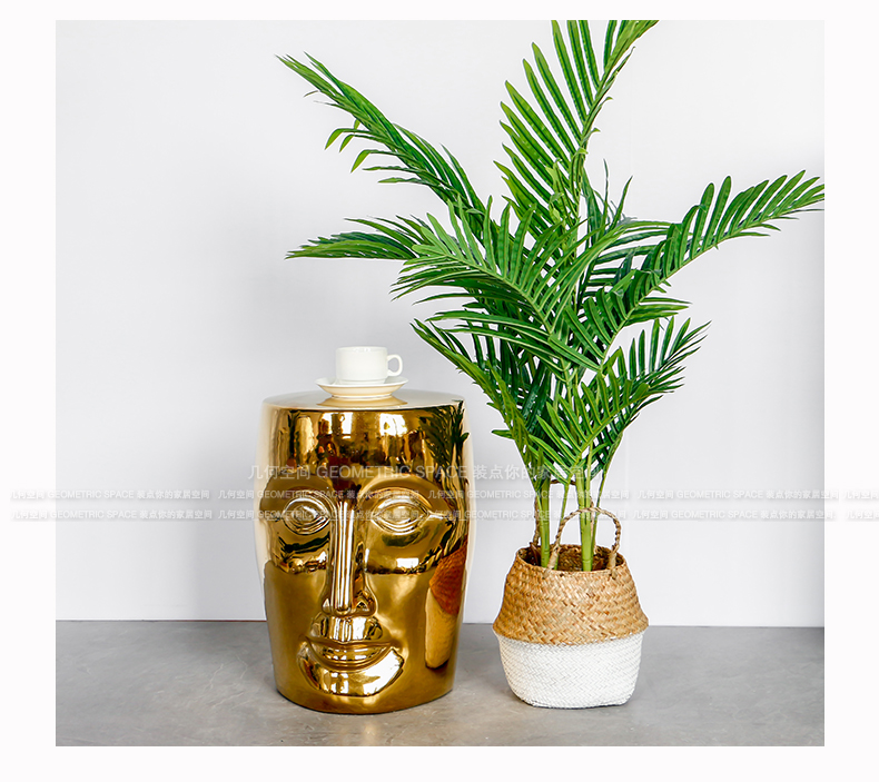 Nordic ins face monk head what recreational chair who sofa edge creative ceramic decoration designer landing furnishing articles