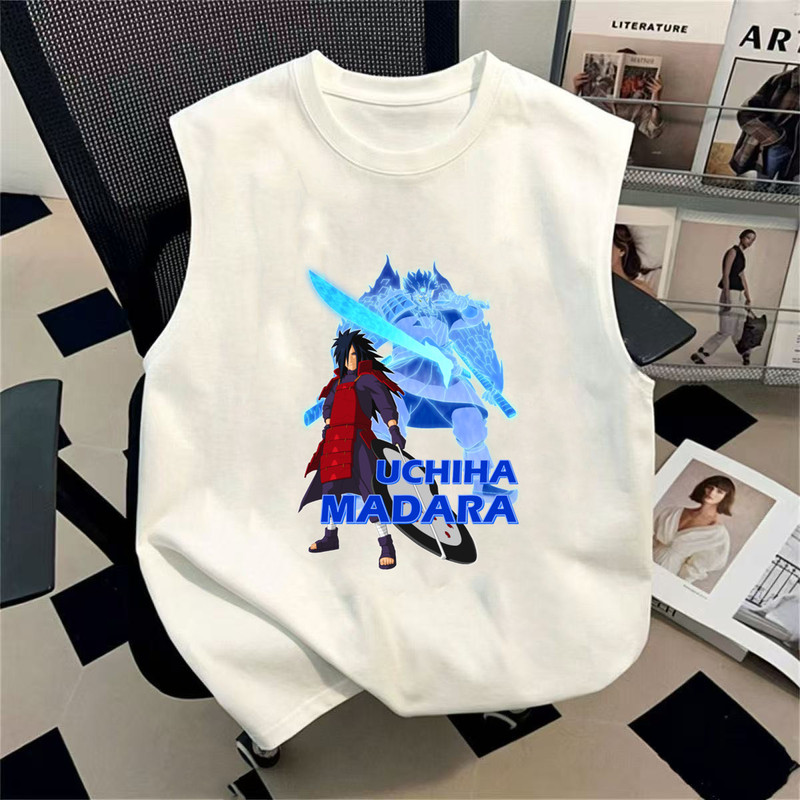 Naruto Summer New Loose Vest 2026 Trendy Printed Sleeveless Sports Casual Cartoon Vest Naruto Summer New Loose Vest 2026 Trendy Printed Sleeveless Sports Casual Cartoon Vest