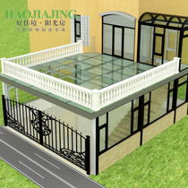 Villa Terrace Sun Light House Terrace Insulated Hollow Glass Aluminum Clad Wood Broken Bridge Aluminum Window Yarn Integrated Doors And Windows