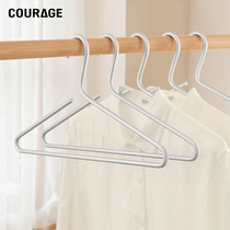 COURAGE aluminum solid hanger household clothing support adhesive hook drying clothes no trace non-slip clothes rack drying rack