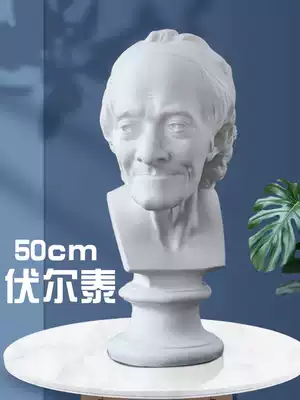 Voltaire plaster portrait art sketch teaching aids figure bust sculpture decoration model statue damaged reissue