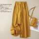 Foreign trade French brand Japanese linen wide-leg pants