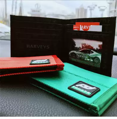 2021 European and American hot sale modified car trend JDM modified racing wallet seat belt material wallet card bag