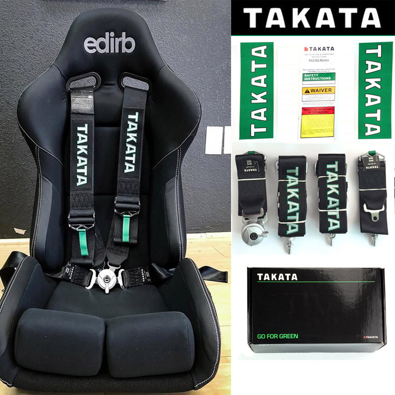 Japan's New Takata Four-Point and Six-Point Off-Road Safety Belts, Universal Quick-Release Belts for Modified Racing Seats, Fia Certified