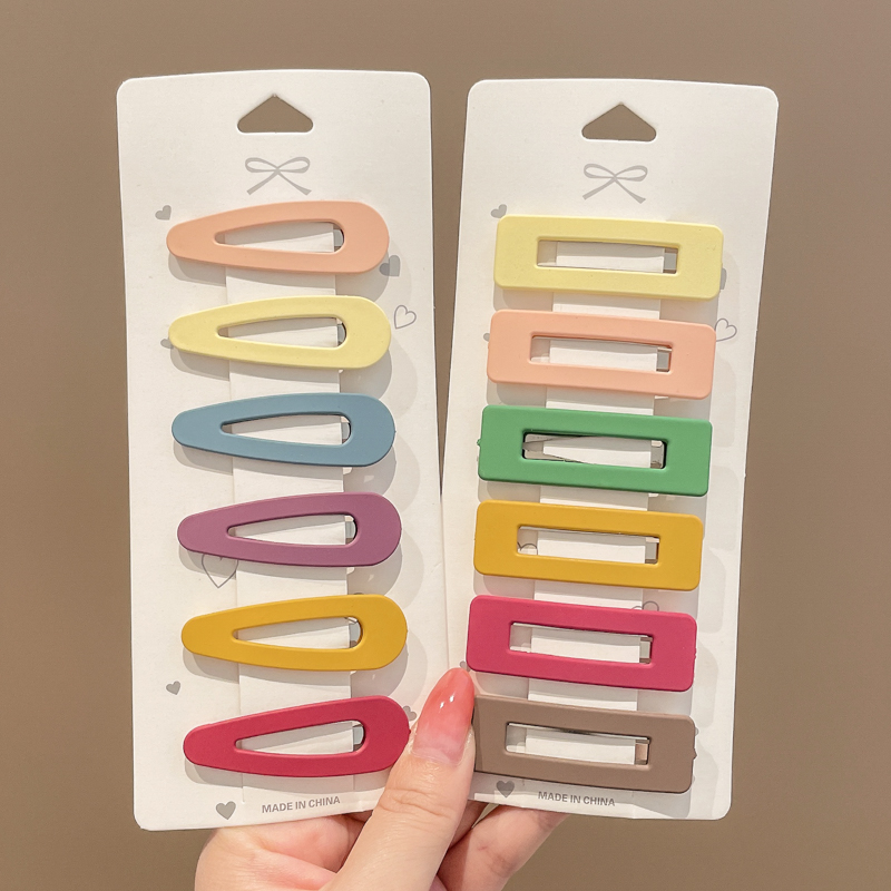 images 41:Square hairpin bb hairpin with hairpin on the headdress of the woman Liu Hai with broken hair on the side of the small clip net red 2023 new card