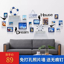 Photo frame combination Photo Wall photo hanging wall ins style photo Nordic photo frame hanging wall painting frame frame