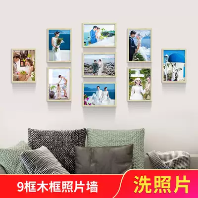 Photo wall decoration photo frame combination Photo Wall photo wall Photo Wall non-perforated photo wall Photo Wall living room photo wall