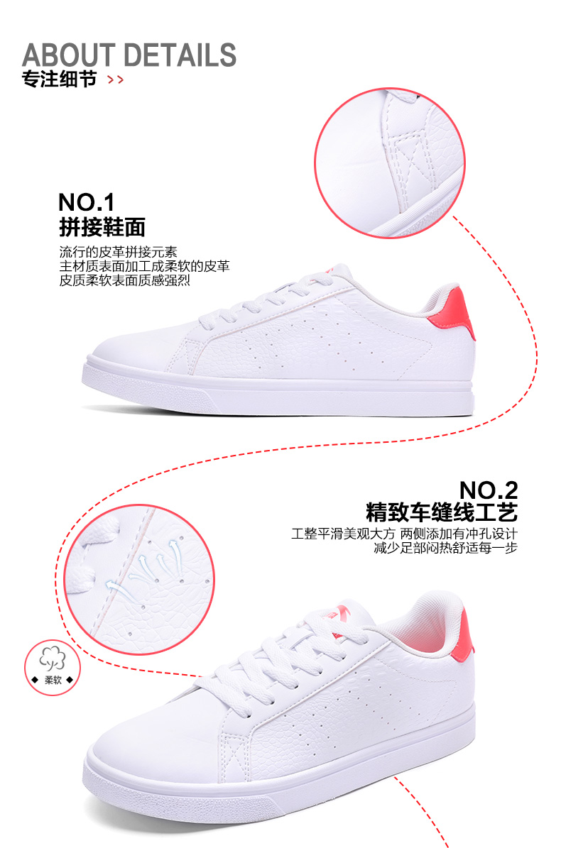 Một đôi giày đạp giày nữ 2019 thương hiệu giày trắng nữ Anta skateboard giày đế thấp giày đế bằng - Dép / giày thường giày thể thao adidas nam
