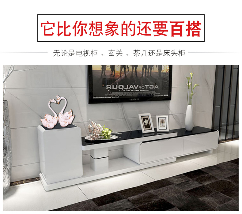 Phòng khách thiên nga đồ trang trí trang trí nhà cá tính lãng mạn gốm sáng tạo sản phẩm cưới mới để gửi cho bạn gái quà tặng đám cưới thiết kế phòng thờ