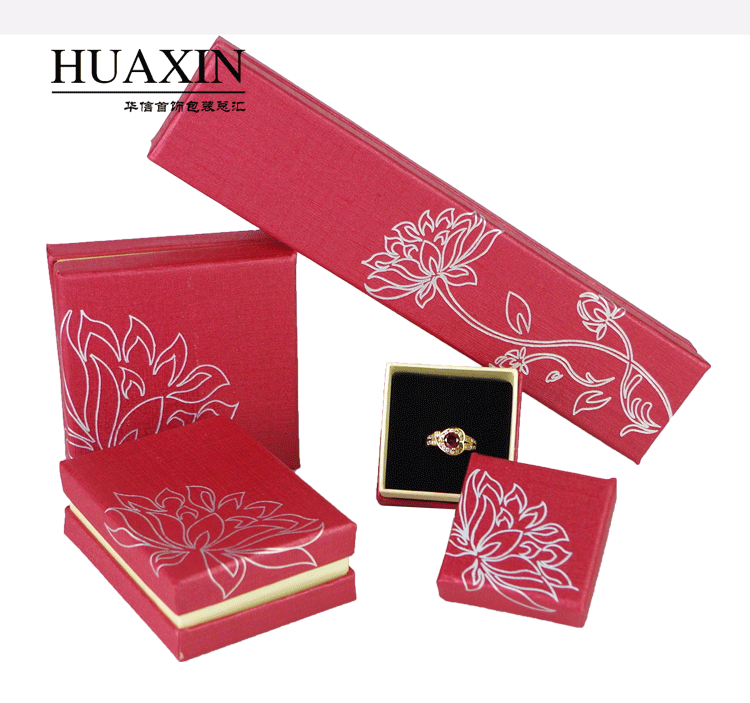 Trang sức hộp trời và đất bìa carton hộp nhẫn mặt dây chuyền hộp vòng đeo tay hộp vòng cổ kẹp tóc hộp mặt sen nóng - Vòng đeo tay Cuff vòng trầm