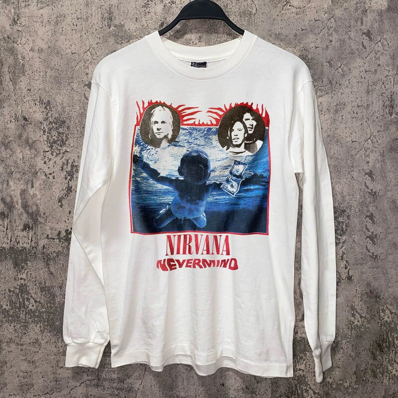 Nirvana Band T-Shirt with a Rock Vibe, Long-Sleeve, American Style, Trendy