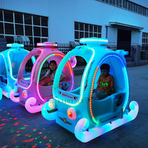 New square park rental childrens play car bumper car double light electric toy car playground equipment