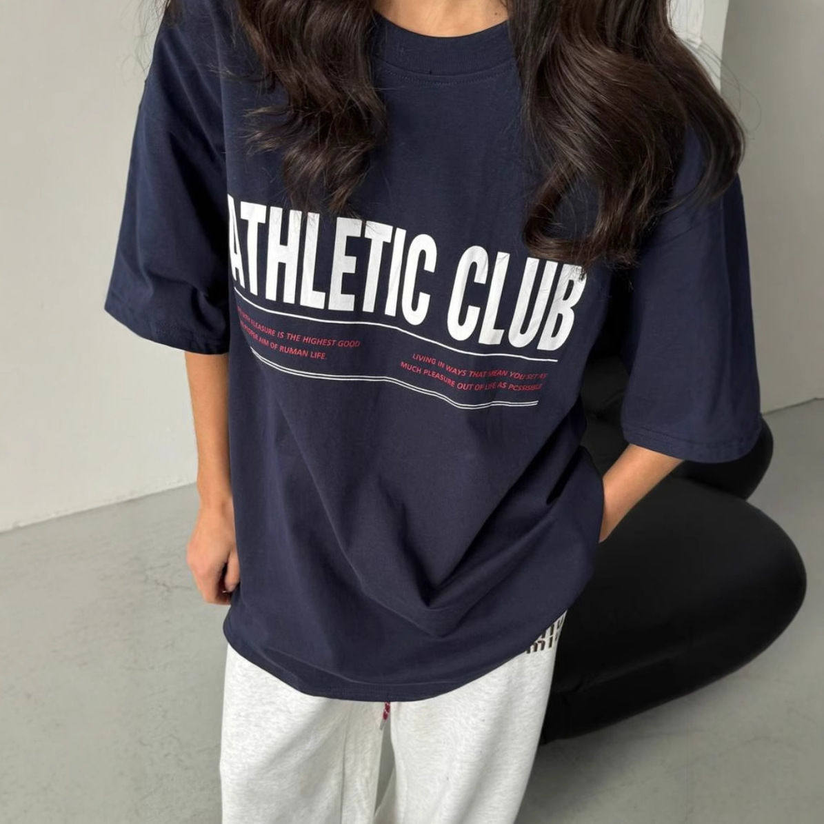 纯棉美式简约字母印花三色短袖T恤女夏季时尚圆领百搭休闲上衣女