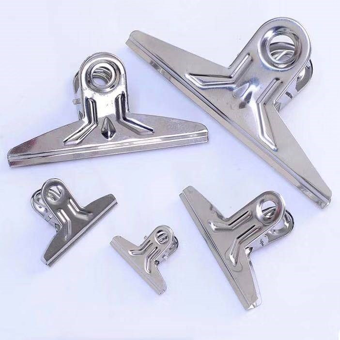 Wholesale price big picture clip big iron clip stainless steel iron clip 4K drawing board special clip folder sub bill clip