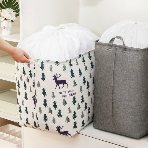 Большая корзина для хранения, ткань для домашнего использования для переезда, ящик для хранения, сумка