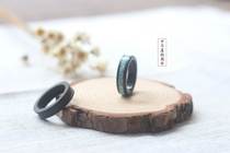 Yuhan home (semi-finished products)Turquoise wood ring Mahogany wood with slot inlaid ring handmade diy white bodhi