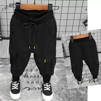Haren pants 2 Boys 3 baby 5 Spring and Autumn 6 years old children's casual trousers 2021 autumn baby pants big pp pants