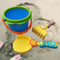 Childrens beach toy set Shovel bucket Outdoor soil baby digging rustle play sand tool bucket Water play indoor