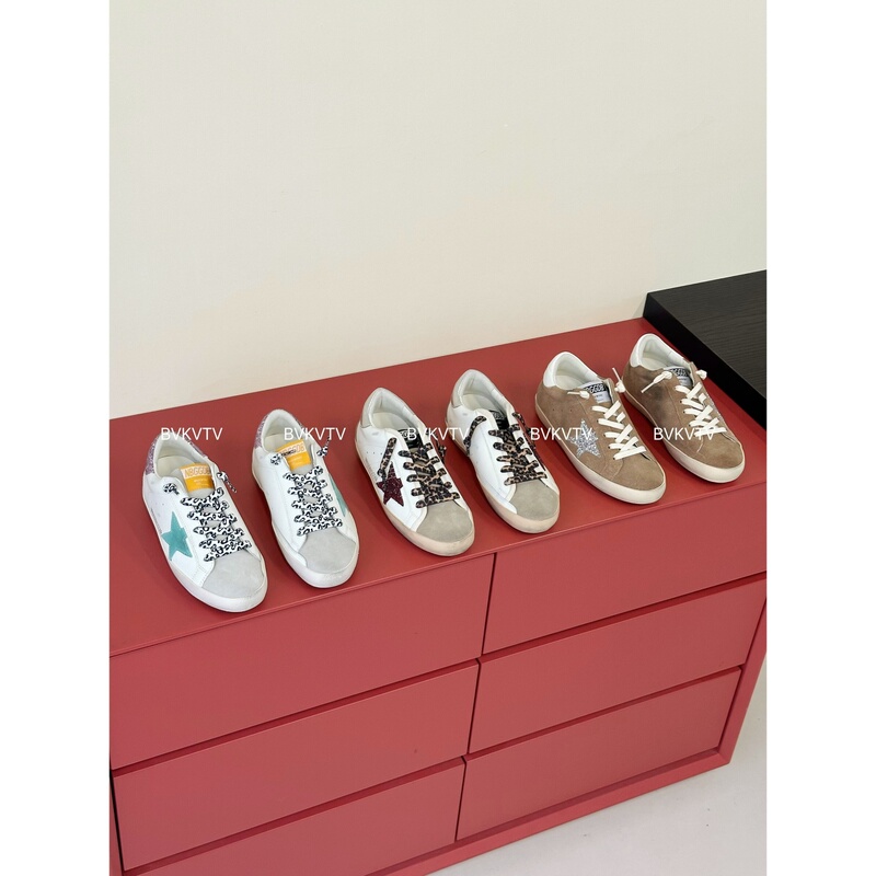 Bvkvtv Can'T Resist the New Color Scheme~25S New Style Star Sequin Distressed Sneakers Star Shoes Sneakers