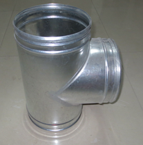 White iron T three-way exhaust pipe exhaust fan ventilation fan Yuba exhaust exhaust pipe three-way joint 100400mm