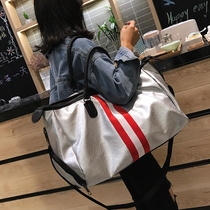 Hong Kong tide brand net red simple sports fitness bag women 2022 new hand-held large-capacity luggage travel bag