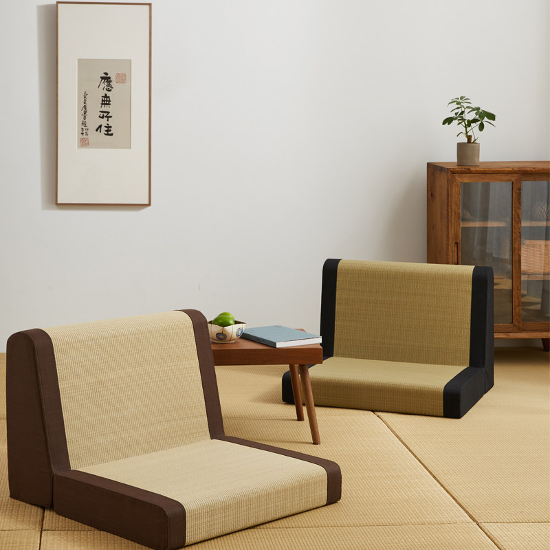 Japanese-style tatami cushion backrest one-piece cushion bay window floor lazy folding backrest tatami seat