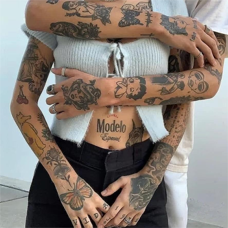 花臂纹身知识与花臂纹身信息资讯-淘宝美妆网, image size:887x887