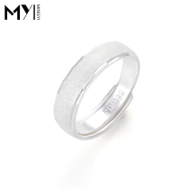 Korean version of the opening matte sterling silver ring male domineering personality index finger single man silver ring silver ring