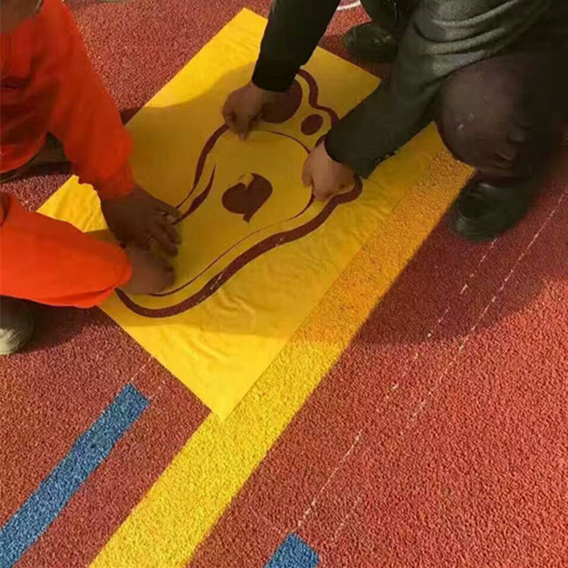 Shenzhen mark line of deline epoxy floor garage hot melt cold coating line epoxy floor paint to undertake various projects