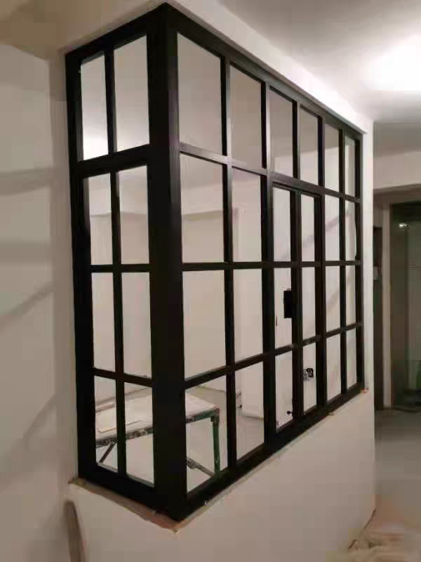 Modern Iron Window Wall Decorative Window Living Room Wall Fake Window Support Custom Firm Square Partition Window