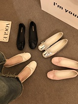 Ballet Flat Bottom Single Shoes Children Spring Autumn Summer New Gentleness Wind Boat Shoes A foot pedal women chaussures Lazy Grandma Shoes