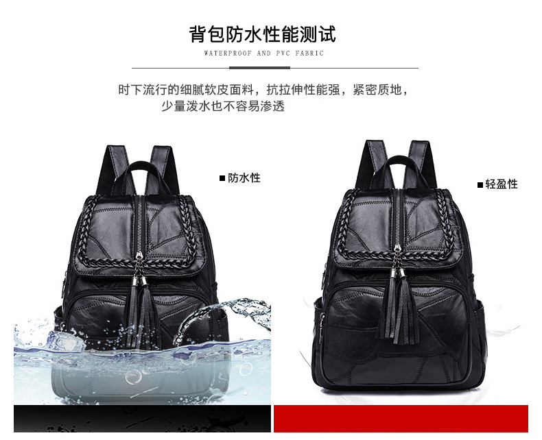 40/50/60 tuổi Phụ nữ trung niên ba lô nữ túi xách thời trang cá tính ba lô thu đông 2018 mới ba lô nữ