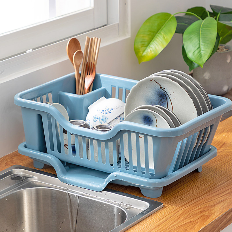 Bowl Chopsticks Drain containing box Bowl Trays Cupboard bowls Shelf Kitchen Putting Bowls of dishes Racks Dish Basket Case Dishwashing Sink water filtration