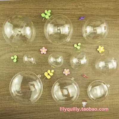 Round new diameter lob high transparent roll paper plastic crystal ball stereo landscape bottle dust cover hollow ball