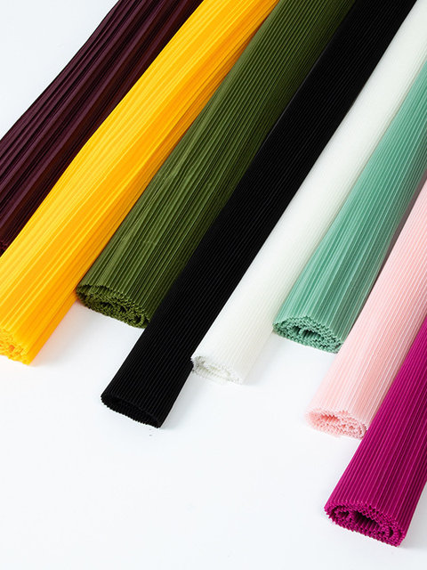 Issey Miyake Pleated Texture Cloth Corrugated Pleated Packaging Gauze DIY Handmade Fabric Flower Wrapping Paper