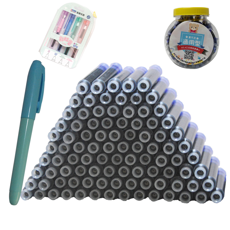 100 clothes 3 4 calibre elementary school children pen white snow morning light universal ink sac pen sack ink bile large package affordable