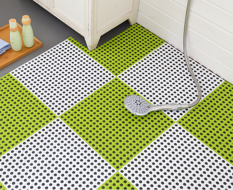 Non-slip thảm tắm chống trượt thảm phòng tắm vòi sen nhà vệ sinh nhà bếp thảm sàn có thể được ghép thảm nhựa không thấm nước - Thảm sàn thảm đá lau chân
