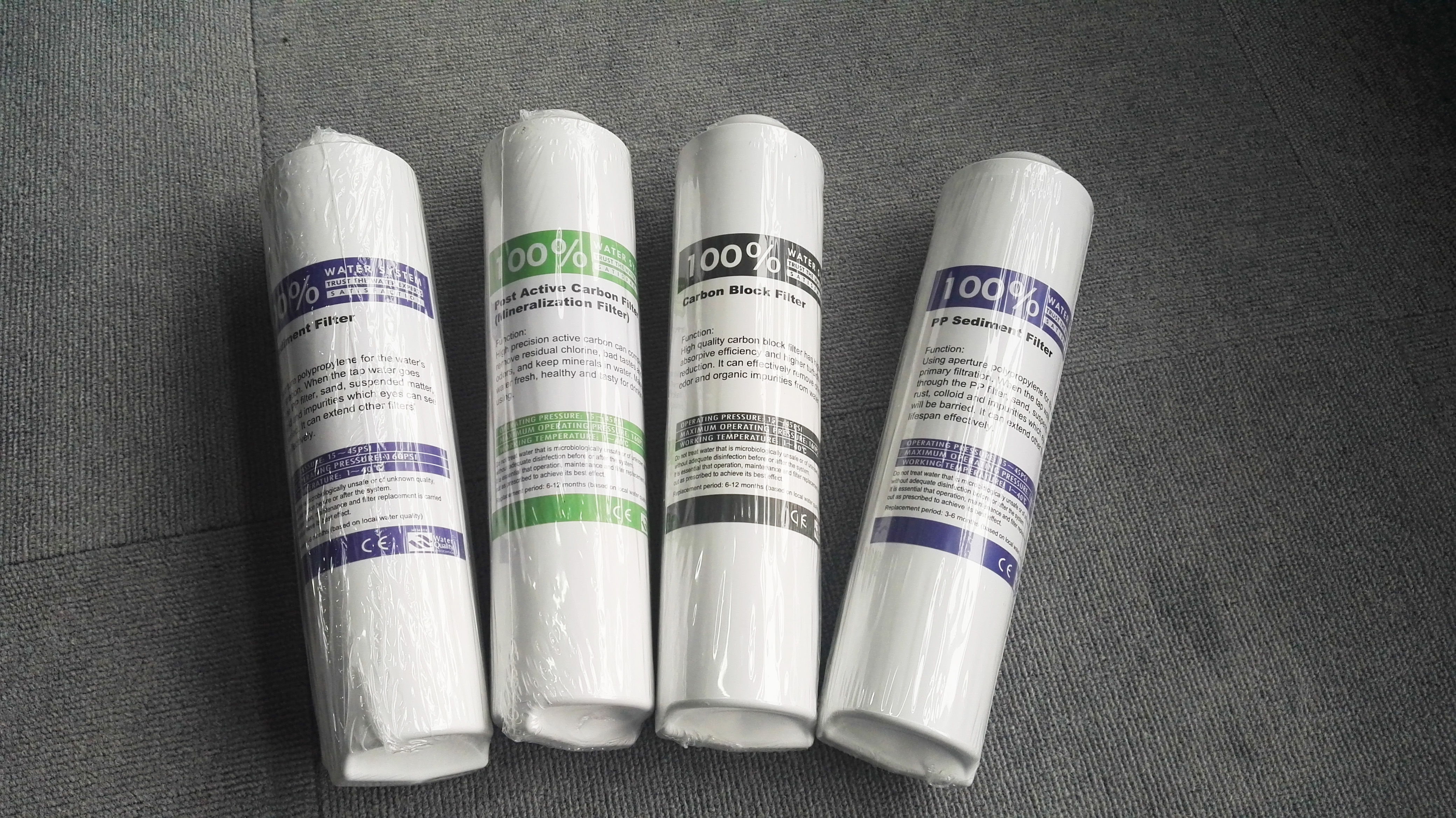 F-111 Water Filter Element Four Sections In addition to the RO membrane, there are four sections