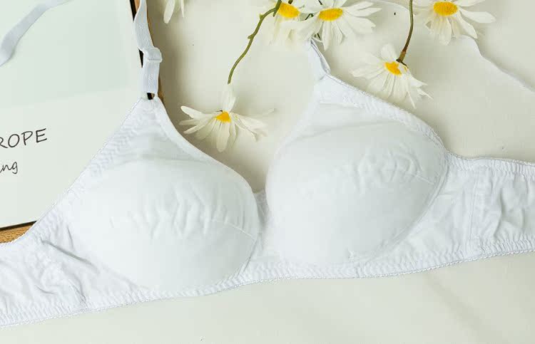 Đồ lót cotton mỏng, thấm mồ hôi cotton, không vòng thép, không xốp, áo ngực cotton, áo ngực mẹ, mùa hè đồ lót phụ nữ